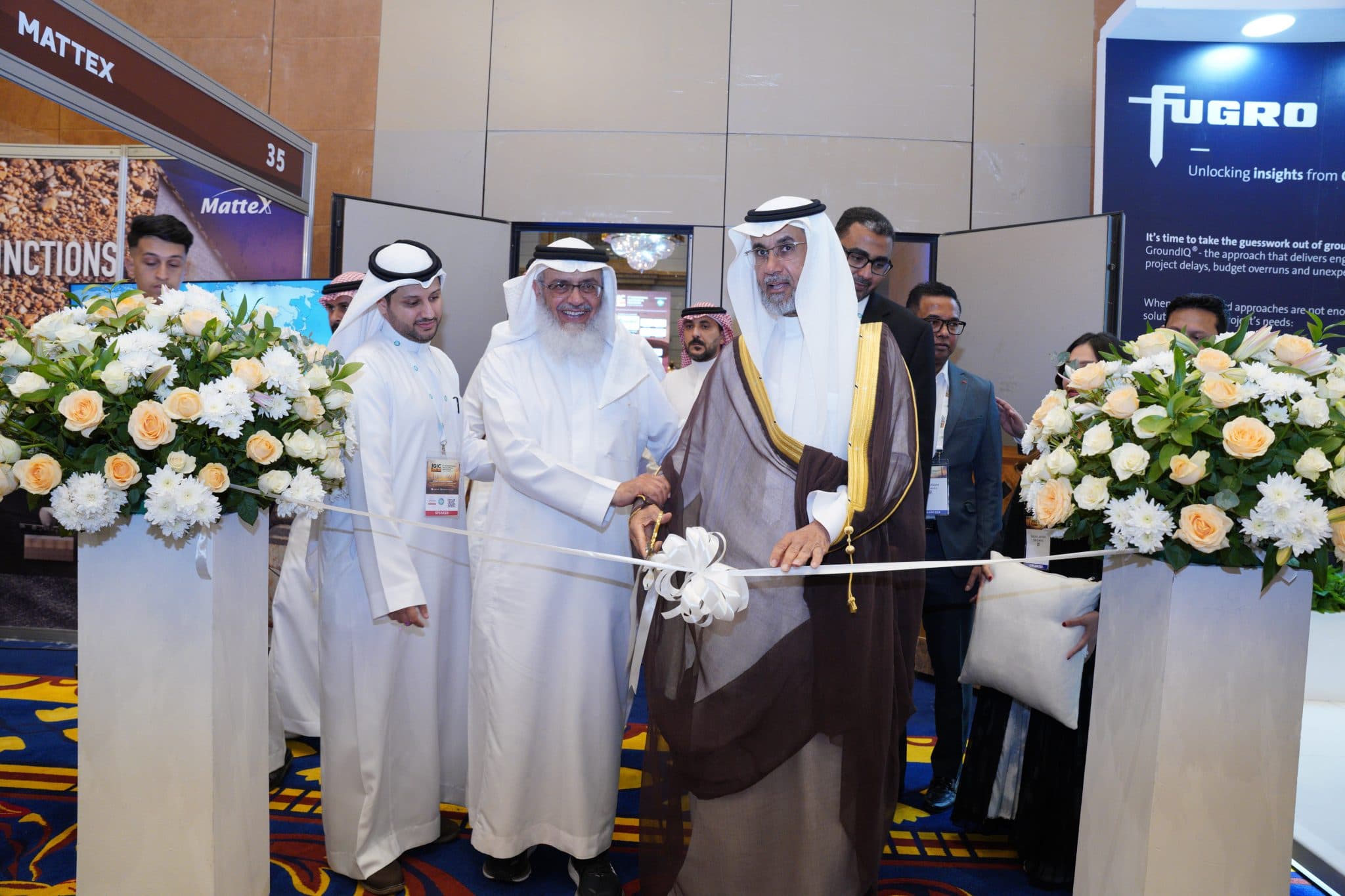 Ribbon-cutting at the opening of a previous IGIC conference